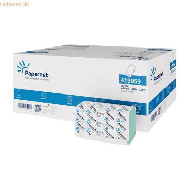 Papernet Falthandtuch 419959 2-lagig 24x23cm grün 15x266 Stück von Papernet