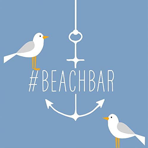 PPD - 1333713 - Lunch Servietten, Papier, 20 Stück, Beach Bar, Möwe Anker, blau, 33cm x 33cm PPD - 1333713 - Lunch Servietten, Papier, 20 Stück, Beach Bar, Möwe Anker, blau, 33cm x 33cm von Paperproducts Design