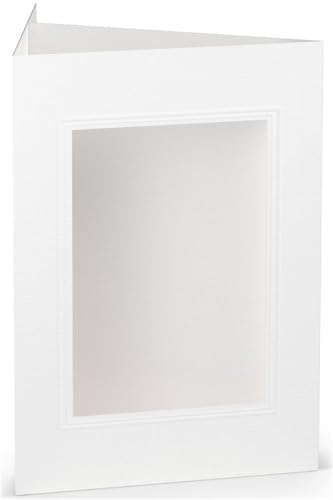 Passepartoutkarte B6 weiß von Paperstate