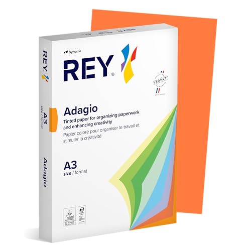 Papier A3 Adagio Rey 80g couleur orange intense Papier A3 Adagio Rey 80g couleur orange intense von Papeteries De France