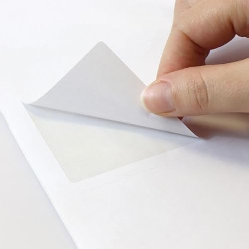 DIN A4 Etiketten selbstklebend – 210×297 mm – matte weiße Aufkleber mit Perforation – für Inkjet & Laserdrucker, beschreibbar – Sticker für Versand, DIY & Büro – Made in Germany (A4, 100, stück) von PapierFreunde