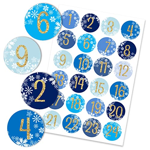 Papierdrachen 24 Adventskalender Zahlenaufkleber - Nr 26 - Sticker 4cm - zum Basteln und Dekorieren von Papierdrachen