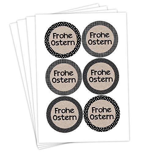 Papierdrachen 24 Oster Aufkleber zum Basteln und Dekorieren - Motiv Frohe Ostern grau-schwarz - Sticker Nr 45 - Ostern 2021 Papierdrachen 24 Oster Aufkleber zum Basteln und Dekorieren - Motiv Frohe Ostern grau-schwarz - Sticker Nr 45 - Ostern 2021 von Papierdrachen