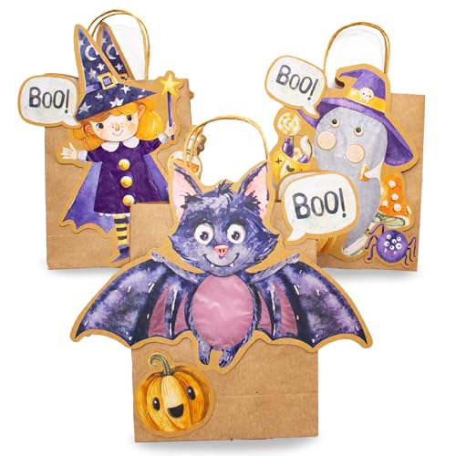 Papierdrachen 3 Laternen zum Selber Basteln - Henkeltüten mit Transparentpapier und Stanzteilen - Halloween - für Mädchen und Jungen - Ideal für Kindergartenkinder - Set 01 Papierdrachen 3 Laternen zum Selber Basteln - Henkeltüten mit Transparentpapier und Stanzteilen - Halloween - für Mädchen und Jungen - Ideal für Kindergartenkinder - Set 01 von Papierdrachen