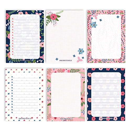 Papierdrachen 6 Notizblöcke Blanko zur freien Gestaltung | für Termine, Projekte, to do Liste, Meetings, Einkaufslisten, Notizen und vieles mehr - Blau Rosa - Notizblock Set 15 - DIN A6 Papierdrachen 6 Notizblöcke Blanko zur freien Gestaltung | für Termine, Projekte, to do Liste, Meetings, Einkaufslisten, Notizen und vieles mehr - Blau Rosa - Notizblock Set 15 - DIN A6 von Papierdrachen