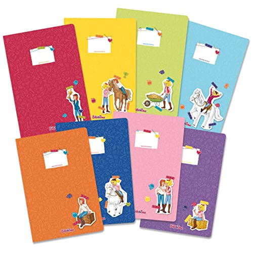Papierdrachen 8 hochwertige Schnellhefter aus Karton für Kinder | DIN A4 | Motiv Bibi und Tina - Schnellhefter aus 350g/m² Karton - Set Nummer 4 von Papierdrachen