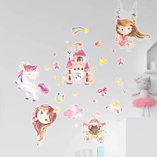 Papierdrachen Wandtattoos - 8 Bögen mit Wandstickern für Kinder - Kinderzimmer Dekoration - Wand Deko - Einhorn - 22 x 30 cm je Bogen - für Jungen und Mädchen - Set 2 Papierdrachen Wandtattoos - 8 Bögen mit Wandstickern für Kinder - Kinderzimmer Dekoration - Wand Deko - Einhorn - 22 x 30 cm je Bogen - für Jungen und Mädchen - Set 2 von Papierdrachen
