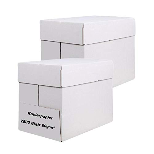 5 x 500 Blatt Kopierpapier 80g/qm DIN A4 weiß UNIVERSAL, holzfrei Druckerpapier, Multifunktionspapier, Laserpapier, Universalpapier, Fotokopierpapier 5 x 500 Blatt Kopierpapier 80g/qm DIN A4 weiß UNIVERSAL, holzfrei Druckerpapier, Multifunktionspapier, Laserpapier, Universalpapier, Fotokopierpapier von papierfant.de