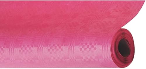 Papiertiger Papiertischdecke Rolle 100 cm x 10 m, Tischtuchpapier in Pink, abwischbare Tischdecke für Bierzeltgarnitur, Partys und Geburtstage (Pink, 10 Meter x 1 Meter | 1 Rolle) von Papiertiger