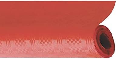 Papiertiger Papiertischdecke Rolle 100 cm x 10 m, Tischtuchpapier in Pink, abwischbare Tischdecke für Bierzeltgarnitur, Partys und Geburtstage (Rot, 10 Meter x 1 Meter | 1 Rolle) von Papiertiger