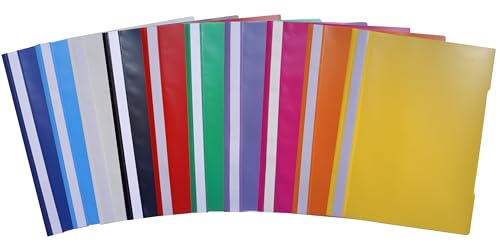 Papiertiger Schnellhefter PP für Schule und Büro (Schule & Beruf, Sortiert, 10er Pack) von Papiertiger