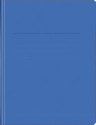 Papiertiger Schnellhefter aus Karton/Pappe für Schule und Büro extrastark (Pressspankarton, blau, 25er Pack) von Papiertiger