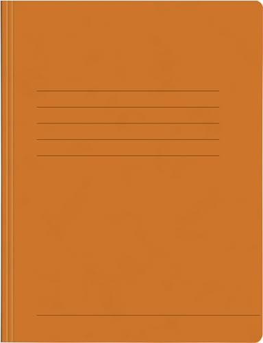 Papiertiger Schnellhefter aus Karton/Pappe für Schule und Büro extrastark (Pressspankarton, orange, 25er Pack) von Papiertiger