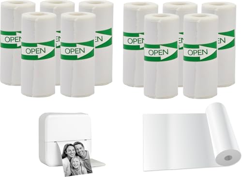 Papp'N'Roll Thermodrucker Papierrollen, 57x30mm, 10 Rollen, Selbstklebend, BPA-frei, Kompatibel mit Peripage A6, GuKKK Papp'N'Roll Thermodrucker Papierrollen, 57x30mm, 10 Rollen, Selbstklebend, BPA-frei, Kompatibel mit Peripage A6, GuKKK von Papp'n'Roll