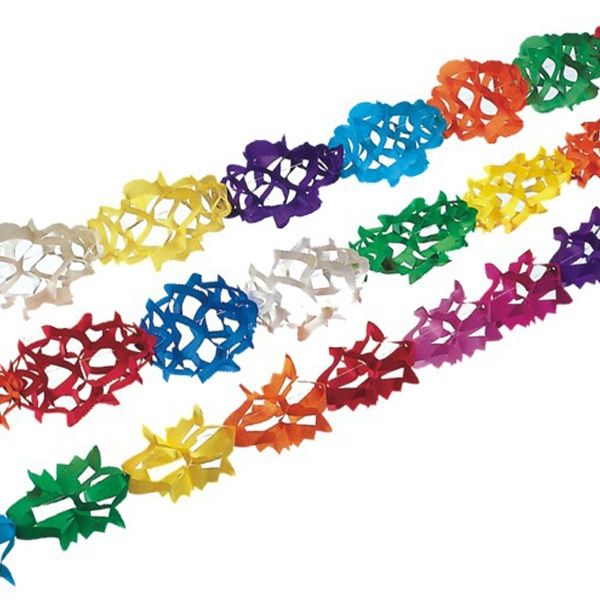 Papiergirlanden bunt, 3 Stück, 4 m für Fasching, Geburtstag, Kinderfest... Papiergirlanden bunt, 3 Stück, 4 m für Fasching, Geburtstag, Kinderfest... von Papstar