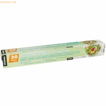 Papstar Frischhaltefolie 14110 29cmx30m Faltschachtel transparent von Papstar