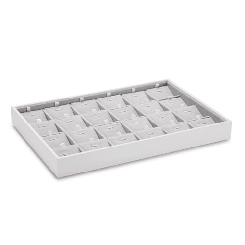 Papten stapelbar Schmucktablett, Schmuckaufbewahrung Schublade Schmuckeinsatz Organizer Schmuck Display 24 Fächer für Halskette Ketten Anhänger Papten stapelbar Schmucktablett, Schmuckaufbewahrung Schublade Schmuckeinsatz Organizer Schmuck Display 24 Fächer für Halskette Ketten Anhänger von Papten