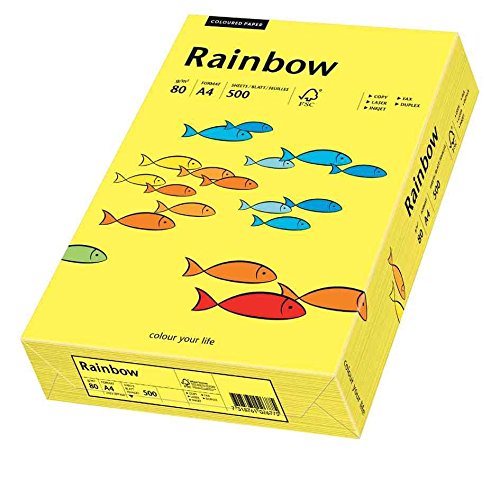 PAPYRUS Multifunktionspapier Rainbow, A4, 80 g qm, mittelgelb von Papyrus