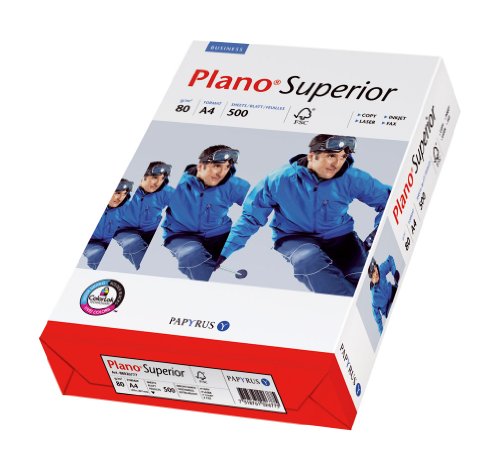 Papyrus 88026777 Drucker-/ Kopierpapier Premium: Planosuperior 80 g/m², A4 500 Blatt, hochweiß Papyrus 88026777 Drucker-/ Kopierpapier Premium: Planosuperior 80 g/m², A4 500 Blatt, hochweiß von inapa