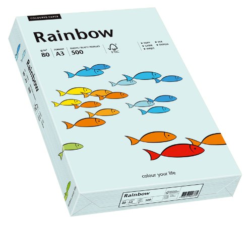 Papyrus 88042698 Druckerpapier Rainbow 80 g/m², A3 500 Blatt hellblau Papyrus 88042698 Druckerpapier Rainbow 80 g/m², A3 500 Blatt hellblau von Papyrus