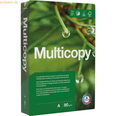 Papyrus Kopierpapier Multicopy A3 80g/qm weiß VE=500 Blatt Papyrus Kopierpapier Multicopy A3 80g/qm weiß VE=500 Blatt von Papyrus