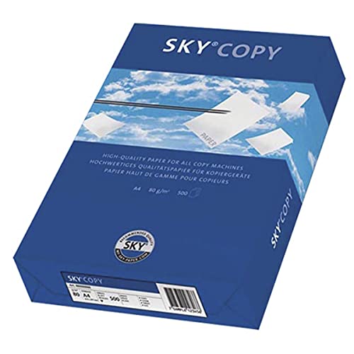 Papyrus 88072807 Papier SkyCopy A4, 500 Blatt, 80 g, weiß/ Kopierpapier Druckerpapier A4 din a4 = 21,0 cm x 29,7 cm von Papyrus
