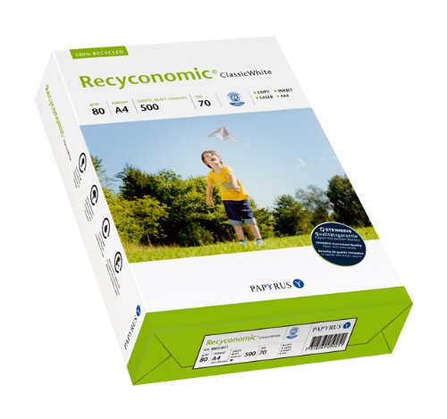 Papyrus Recyconomic Classic Multifunktionspapier DIN A4, 80 g, 2500 Blatt, weiß Papyrus Recyconomic Classic Multifunktionspapier DIN A4, 80 g, 2500 Blatt, weiß von Papyrus