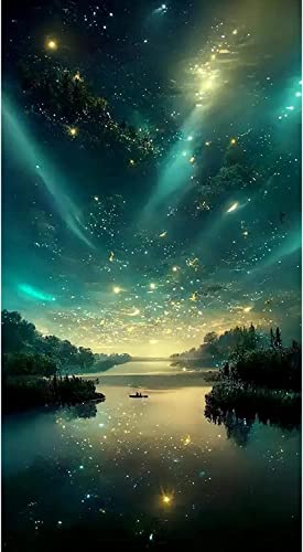 ParNarZar 5D Diamond Painting Eckige Steine Aurora Borealis Nachthimmel 40x80cm für Eingang, Haus, Wand, Wohnstub Und Treppe Dekoration ParNarZar 5D Diamond Painting Eckige Steine Aurora Borealis Nachthimmel 40x80cm für Eingang, Haus, Wand, Wohnstub Und Treppe Dekoration von ParNarZar