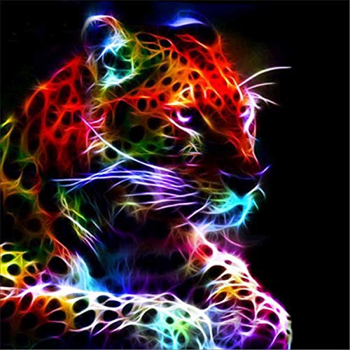 ParNarZar 5D Diamond Painting Runde Stein Bunter afrikanischer Leopard 40x40cm für Eingang, Haus, Wand, Wohnstub Und Treppe Dekoration ParNarZar 5D Diamond Painting Runde Stein Bunter afrikanischer Leopard 40x40cm für Eingang, Haus, Wand, Wohnstub Und Treppe Dekoration von ParNarZar