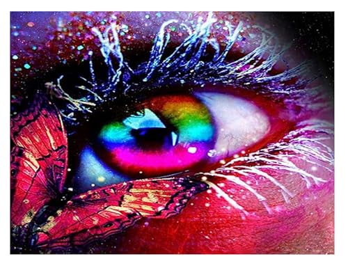 ParNarZar Diamond Painting Set für Erwachsene Augen Schmetterling 35x45cm Klein Eckige Steine vollbild set für Küche, Speisesaal, Wohnstub, Schlafzimmer, Eingangshalle, Treppe ParNarZar Diamond Painting Set für Erwachsene Augen Schmetterling 35x45cm Klein Eckige Steine vollbild set für Küche, Speisesaal, Wohnstub, Schlafzimmer, Eingangshalle, Treppe von ParNarZar