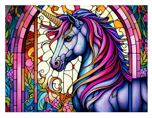 ParNarZar Diamond Painting Set für Erwachsene Glas Einhorn Pferd Farbe 35x45cm Klein Eckige Steine vollbild set für Küche, Speisesaal, Wohnstub, Schlafzimmer, Eingangshalle, Treppe ParNarZar Diamond Painting Set für Erwachsene Glas Einhorn Pferd Farbe 35x45cm Klein Eckige Steine vollbild set für Küche, Speisesaal, Wohnstub, Schlafzimmer, Eingangshalle, Treppe von ParNarZar