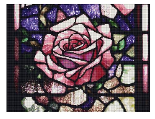 ParNarZar 5D Diamond Painting bilder - Glasgefärbte Rosen Bunt - 35x45cm Klein Eckige Steine vollbild set für Küche, Speisesaal, Wohnstub, Schlafzimmer, Eingangshalle, Treppe ParNarZar 5D Diamond Painting bilder - Glasgefärbte Rosen Bunt - 35x45cm Klein Eckige Steine vollbild set für Küche, Speisesaal, Wohnstub, Schlafzimmer, Eingangshalle, Treppe von ParNarZar