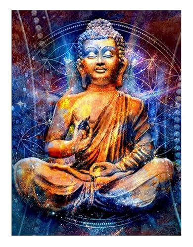 ParNarZar Diamond Painting Set für Erwachsene Gründer einer buddhistischen Sekte 35x45cm Klein Runde Steine vollbild set für Küche, Speisesaal, Wohnstub, Schlafzimmer, Eingangshalle, Treppe von ParNarZar