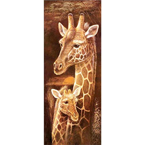 ParNarZar Diamond Painting Set Giraffe mit Baby Gross 40x105cm Ganzes Bild Geklebt 5D Runde Steine voll Diamant Malerei Kunsthandwerk Große Afrika Tier von ParNarZar