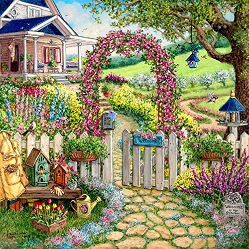 ParNarZar Diy 5D Diamant Painting Bilder Full - Garden -Diamond Painting Set Full Groß 35X35Cm ParNarZar Diy 5D Diamant Painting Bilder Full - Garden -Diamond Painting Set Full Groß 35X35Cm von ParNarZar