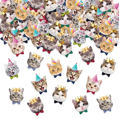 ParPix 100 Stk Katzen Geburtstag Deko Konfetti, Groß 5,7cm Streudeko Katzen Deko Geburtstag, Katzen Kindergeburtstag Deko Confetti, Geburtstagsdeko Katze Streudeko,Katze Konfetti Haustier Katzen Party ParPix 100 Stk Katzen Geburtstag Deko Konfetti, Groß 5,7cm Streudeko Katzen Deko Geburtstag, Katzen Kindergeburtstag Deko Confetti, Geburtstagsdeko Katze Streudeko,Katze Konfetti Haustier Katzen Party von ParPix
