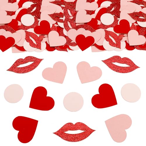 ParPix 100 Stück Konfetti Herzen Streudeko Hochzeit, 5cm Groß Konfetti Hochzeit Deko, Herz Konfetti Valentinstag Deko, Lippen Hochzeit Tischdeko, Confetti Herzen Deko, Konfetti Geburtstag Verlobbung ParPix 100 Stück Konfetti Herzen Streudeko Hochzeit, 5cm Groß Konfetti Hochzeit Deko, Herz Konfetti Valentinstag Deko, Lippen Hochzeit Tischdeko, Confetti Herzen Deko, Konfetti Geburtstag Verlobbung von ParPix