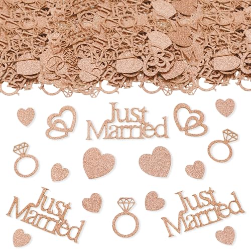 ParPix 100 Stück Roségold Just Married Deko Konfetti, Groß Streudeko Hochzeit 1,5-5,8cm, Konfetti Herzen Hochzeit Deko, Hochzeitsdeko Confetti, Confetti Tischdeko Hochzeits, Herz Hochzeits Streudeko ParPix 100 Stück Roségold Just Married Deko Konfetti, Groß Streudeko Hochzeit 1,5-5,8cm, Konfetti Herzen Hochzeit Deko, Hochzeitsdeko Confetti, Confetti Tischdeko Hochzeits, Herz Hochzeits Streudeko von ParPix