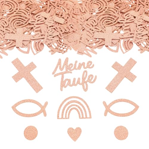 ParPix 100 Stück Taufe Deko Konfetti Groß, Glitzer Deko Taufe Mädchen Junge, Roségold Streudeko Taufe, Tischdeko Meine Taufe, Babyshower Kommunion Deko Confetti, Taufdeko Streudeko, Tauf Deko Konfetti ParPix 100 Stück Taufe Deko Konfetti Groß, Glitzer Deko Taufe Mädchen Junge, Roségold Streudeko Taufe, Tischdeko Meine Taufe, Babyshower Kommunion Deko Confetti, Taufdeko Streudeko, Tauf Deko Konfetti von ParPix