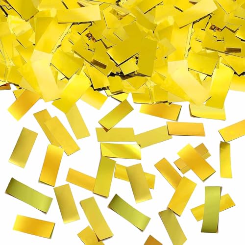 ParPix 100g Gold Konfetti Geburtstag Deko, 5cm Groß Konfetti Glitzer, Rechteckiges Metallische Folie Konfetti Tischdeko, Streudeko Gold für Hochzeit Geburtstag Babyparty, Ballondekoration Confetti ParPix 100g Gold Konfetti Geburtstag Deko, 5cm Groß Konfetti Glitzer, Rechteckiges Metallische Folie Konfetti Tischdeko, Streudeko Gold für Hochzeit Geburtstag Babyparty, Ballondekoration Confetti von ParPix
