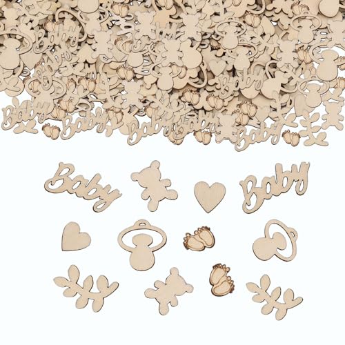 ParPix 120 Stück Konfetti Babyparty Deko Mädchen Junge, Baby Shower Streudeko Holz, Einzigartiges Design Tischdeko Taufe, Baby Shower Deko, Holzkonfetti für Baby Party Dekoration, Babyshowerparty Deko ParPix 120 Stück Konfetti Babyparty Deko Mädchen Junge, Baby Shower Streudeko Holz, Einzigartiges Design Tischdeko Taufe, Baby Shower Deko, Holzkonfetti für Baby Party Dekoration, Babyshowerparty Deko von ParPix