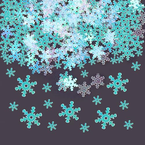ParPix 1500 Stück Schneeflocken Deko Konfetti, Glitzer Weihnachts Tischdeko, Klein Streudeko Weihnachten Winterdeko, Schneeflocke Weihnachten Deko für Hochzeit,Geburtstag,Neujahr(Illusion Transparent) ParPix 1500 Stück Schneeflocken Deko Konfetti, Glitzer Weihnachts Tischdeko, Klein Streudeko Weihnachten Winterdeko, Schneeflocke Weihnachten Deko für Hochzeit,Geburtstag,Neujahr(Illusion Transparent) von ParPix