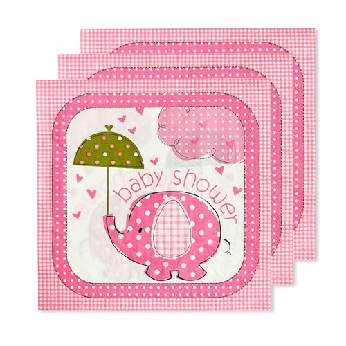 ParPix 20 Stück Babyparty Servietten Rosa, 33x33cm Baby Shower Deko Servietten, Servietten Babyparty Junge Mädchen,Tischdeko Babyparty Deko Papierservietten,Taufe Deko Servietten Baby, Baby Servietten ParPix 20 Stück Babyparty Servietten Rosa, 33x33cm Baby Shower Deko Servietten, Servietten Babyparty Junge Mädchen,Tischdeko Babyparty Deko Papierservietten,Taufe Deko Servietten Baby, Baby Servietten von ParPix