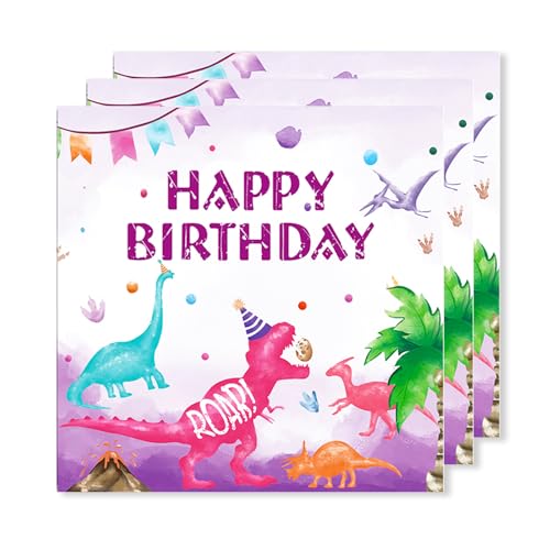 ParPix 20 Stück Bunt Dino Servietten Kindergeburtstag, 33x33cm Dino Kindergeburtstag Servietten,Dinosaurier Servietten Jungen Mädchen, Servietten Dino Kindergeburtstag,Dino Party Deko Papierservietten ParPix 20 Stück Bunt Dino Servietten Kindergeburtstag, 33x33cm Dino Kindergeburtstag Servietten,Dinosaurier Servietten Jungen Mädchen, Servietten Dino Kindergeburtstag,Dino Party Deko Papierservietten von ParPix