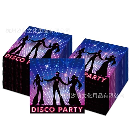 ParPix 20 Stück Disco Party Papierservietten ParPix 20 Stück Disco Party Papierservietten von ParPix