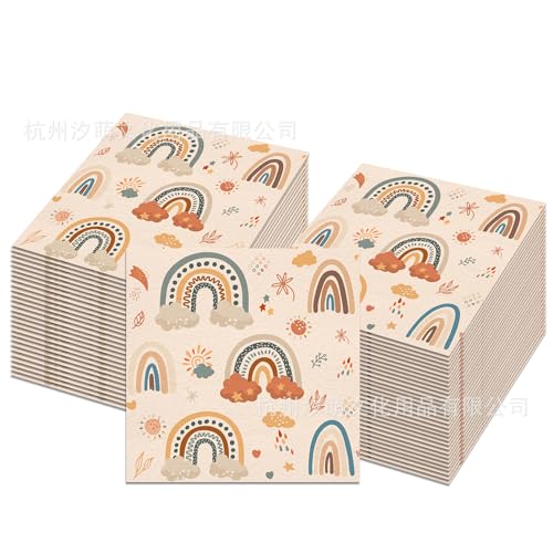 ParPix 20 Stück Regenbogen Babyshower Servietten ParPix 20 Stück Regenbogen Babyshower Servietten von ParPix