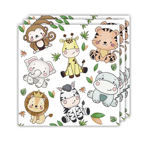 ParPix 20 Stück Servietten Waldtiere, 33x33cm Dschungel Deko Geburtstag Papierservietten, Servietten Geburtstag Junge Mädche, Waldtiere Geburtstag Deko Servietten,Servietten Tiere Geburtstag Tischdeko ParPix 20 Stück Servietten Waldtiere, 33x33cm Dschungel Deko Geburtstag Papierservietten, Servietten Geburtstag Junge Mädche, Waldtiere Geburtstag Deko Servietten,Servietten Tiere Geburtstag Tischdeko von ParPix