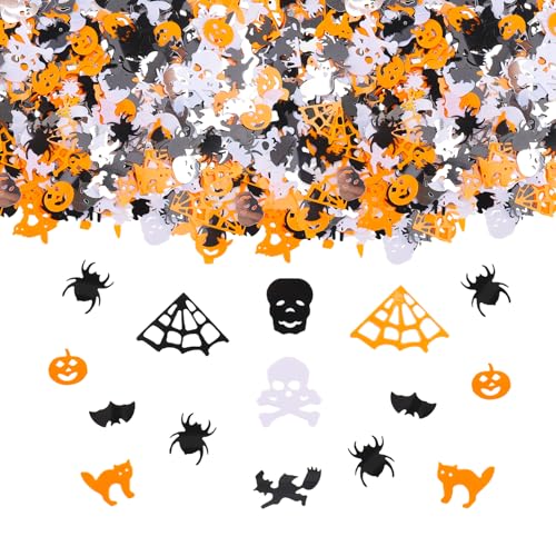 ParPix Konfetti Halloween Tischdeko, Halloween Deko Konfetti, Horror Deko für Fledermaus Spinne Hexen Kürbis Schädel Netze Geist, Streudeko Fledermaus Deko, Spinne Tischdeko, Halloween Party Confetti ParPix Konfetti Halloween Tischdeko, Halloween Deko Konfetti, Horror Deko für Fledermaus Spinne Hexen Kürbis Schädel Netze Geist, Streudeko Fledermaus Deko, Spinne Tischdeko, Halloween Party Confetti von ParPix
