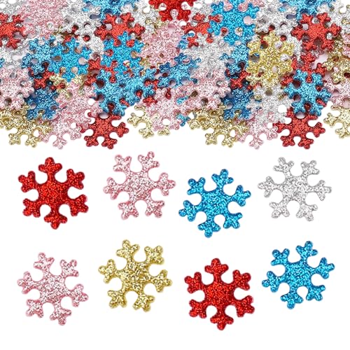 ParPix 50 Stück Bunt Schneeflocken Streudeko,Glitzer Schneeflocken Weihnachten Streudeko,Weihnachten Tischdeko Konfetti, Schneeflocke Winterdeko,Weihnachts Tischdeko, 2.2cm Schneeflocken Deko Confetti ParPix 50 Stück Bunt Schneeflocken Streudeko,Glitzer Schneeflocken Weihnachten Streudeko,Weihnachten Tischdeko Konfetti, Schneeflocke Winterdeko,Weihnachts Tischdeko, 2.2cm Schneeflocken Deko Confetti von ParPix