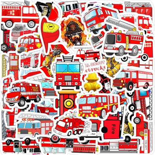 ParPix 50 Stück Feuerwehr Sticker, Groß 6cm Feuerwehrauto Sticker Kinder, Aufkleber Feuerwehr Geburtstag, Deko Feuerwehr Aufkleber, Sticker Feuerwehr Kindergeburtstag, Feuerwehrauto Aufkleber Jungen ParPix 50 Stück Feuerwehr Sticker, Groß 6cm Feuerwehrauto Sticker Kinder, Aufkleber Feuerwehr Geburtstag, Deko Feuerwehr Aufkleber, Sticker Feuerwehr Kindergeburtstag, Feuerwehrauto Aufkleber Jungen von ParPix